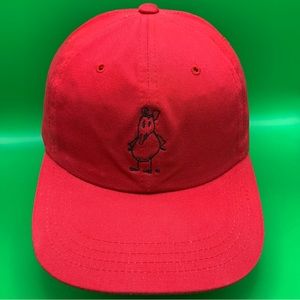 Jerry Garcia Wharf Rat Hat Red Dad Style Adjustable Strap Embroidered Signature